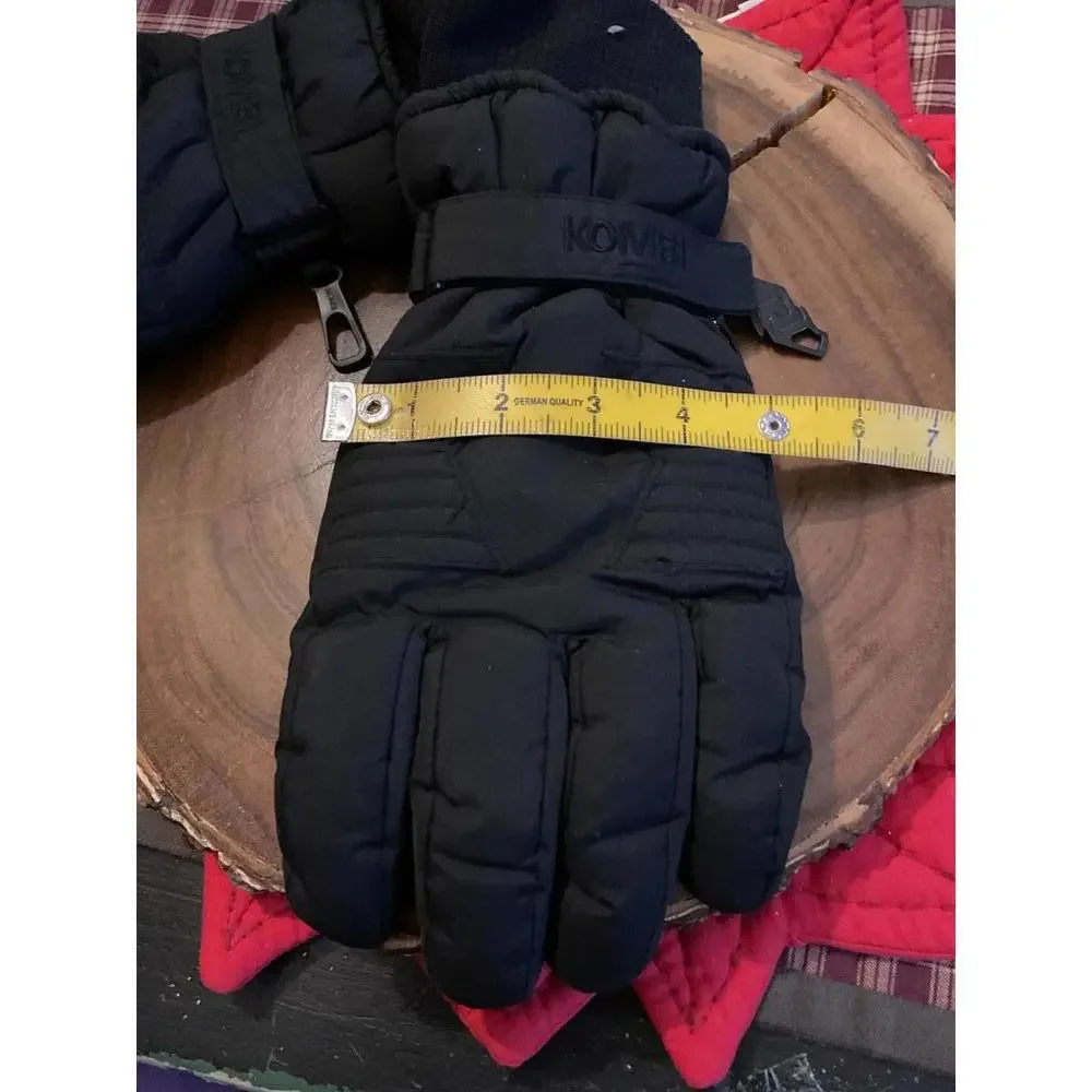 Kombi Black Insulated Winter Gloves - Size Large